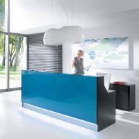 Receptiebalie - Lini - zwart - Turquoise