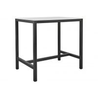 Bartafel 110 cm hoog met zwart frame van De Valk Basic 1500 serie