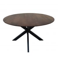 Mango houten ronde eettafel bruin