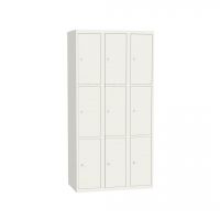 Star locker met 9 deuren in het wit