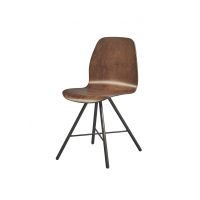 Vintage 4102 kuipstoel roodbruin