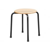 De Valk Basic 7742-7760 kruk Hout met zwart onderstel