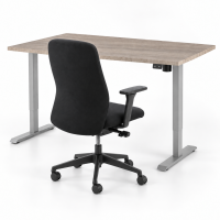 Actieset Active elektrisch zit-sta-bureau + bureaustoel Vidi NEN 1335 