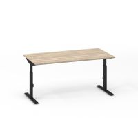 Beta Easy Click-T bureau in zwart met houten bureaublad