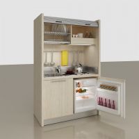 Spazio Mini keuken b128cm met roldeur