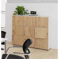 Via-Direct houten lockerkast halfhoog 1.3 - Wit