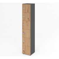 Via-Direct houten lockerkast 1.6 - Antraciet