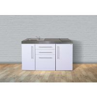 Minikeuken-stengel-MPGS150-wit met koelkast en vaatwasser