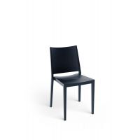 Zwart design stapelstoel elegance