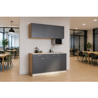 Kleine keuken Meister 150cm eiken met magnetron zonder koelkast