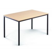 Kantinetafel - zwart frame - melamine blad