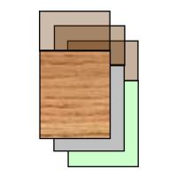 Rex Scheidingswand Melamine met acrylglas 161cm breed