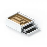 Steelforce bureaulade Triple in het wit