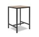 Bartafel Stoer - industrieel - hout blad -staal frame