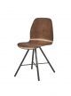 Vintage 4102 kuipstoel roodbruin