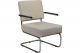 De Valk fauteuil 4415 in lichtgrijs met armleuningen