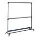 Essentials verrijdbaar garderobe rek groot met haken