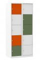 Beta multi color lockerkast 2 koloms 10 deuren en 80 cm breed