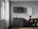 SoHo 100 cm Kitchenette | Inclusief keramische kookplaat & zwarte spoelbak