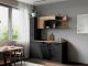 SoHo 175 cm Kitchenette met hoge apothekerskast en koelkast