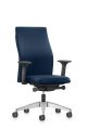 Se7en Pro LX114 bureaustoel donker blauw gestoffeerd