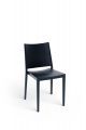 Zwart design stapelstoel elegance