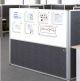 Rex houten scheidingswand met whiteboard halfhoog