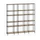 Roomdivider Core Zwart Frame Eiken Planken 5x5
