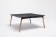 Ogi W bench werkplek met zwart blad