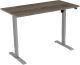 Active bureau zit-stabureau grijs hout
